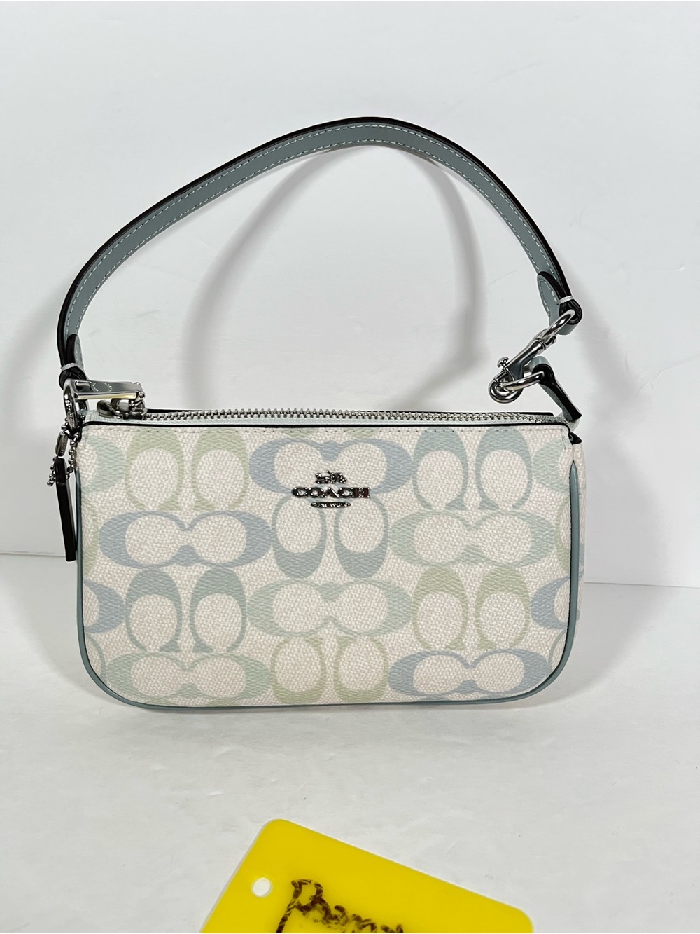 Coach Nolita 19 Pretty Signature Canvas CDW29 Signature Canvas/Silver/Chalk/Blue